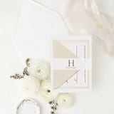 "Classic Initial Vellum Belly Band | Set of 25 Custom Printed Bands" - Belly Bands in clear by Nikki Turner