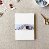 "Watercolor Mountain Vellum Belly Band | For Petite 4.25x6" Invitations | Set of 10" - Belly Bands in multicolor by Cotton and Bow