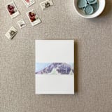 "Watercolor Mountain Vellum Belly Band | For Petite 4.25x6" Invitations | Set of 10" - Belly Bands in multicolor by Cotton and Bow