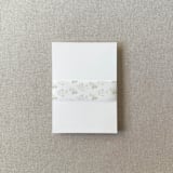 "Sage Toile Vellum Belly Band | For Petite 4.25x6" Invitations | Set of 10" - Belly Bands in green by Cotton and Bow