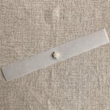 "Pearl brooch vellum belly band for 5x7 card | pack of 5" - Belly Bands in white by Ivory Invitations