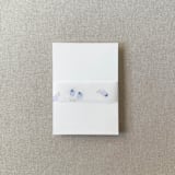 "Oysters Watercolor Vellum Belly Band | For Petite 4.25x6" Invitations | Set of 10" - Belly Bands in blue by Cotton and Bow