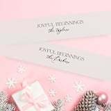 "Joyful Beginnings Vellum Belly Bands for 5 x 7 Holiday Cards (Set of 25)" - Belly Bands in white by Caroline Russo