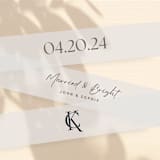 "Custom Vellum Belly Bands for 5 x 7 Invitations (Set of 25)" - Belly Bands in white by Caroline Russo