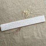 "Leafy branch white ink printed greenery vellum belly band 1.5 inch wide for 5x7 inches card | pack of 10" - Belly Bands in white by Ivory Invitations