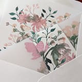 "Delicate Floral Watercolor Belly Band | Set of 10" - Belly Bands in multicolor by Campofiore Paper Studio