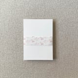 "Blush Pink Toile Vellum Belly Band | For Petite 4.25x6" Invitations | Set of 10" - Belly Bands in pink by Cotton and Bow