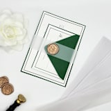 "Vellum Belly Bands for 5 x 7 Invitations (Set of 25)" - Belly Bands in orange by Caroline Russo