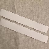 "Scalloped edge belly band for 5x7 Card | pack of 10" - Belly Bands in beige by Ivory Invitations