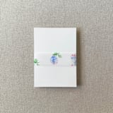 "Floral Hydrangeas Vellum Belly Band | For Petite 4.25x6" Invitations | Set of 10" - Belly Bands in blue by Cotton and Bow