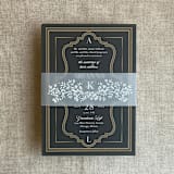 "Floral garland initial belly band for 5x7 Card | pack of 10" - Belly Bands in white by Ivory Invitations