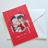 "Linen Thread and Mini Red Tassel Belly Band- Customizable- Set of 25" - Belly Bands in multicolor by Inkspiringletters