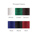 "Linen Thread and Mini Red Tassel Belly Band- Customizable- Set of 25" - Belly Bands in multicolor by Inkspiringletters