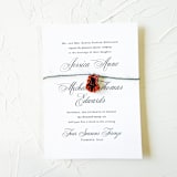 "Leather Bee Invitation Charm, Set of 50" - Belly Bands in brown by Left Grain