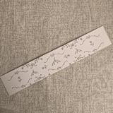 "grace floral champagne blush band for 5x7 card | pack of 10" - Belly Bands in beige by Ivory Invitations