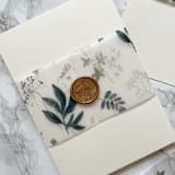 "Greenery Vellum Belly Band for Wedding Invitaitons 3" (25 Pack)" - Belly Bands in green by Carley Zuercher