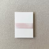 "Blush Watercolor Vellum Belly Band | For Petite 4.25x6" Invitations | Set of 10" - Belly Bands in pink by Cotton and Bow