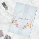 "Modern Personalized Script Vellum Belly Bands for 5 x 7 Invitations (Set of 25)" - Belly Bands in black by Caroline Russo