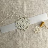 "gold glitter laser cut lace vellum belly band for 5x7 card | pack of 10" - Belly Bands in gold by Ivory Invitations