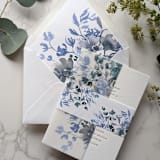"Leafy Watercolor Belly Band | Set of 10" - Belly Bands in gold by Campofiore Paper Studio