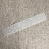 "grace floral white vellum belly band for 5x7 card | pack of 10" - Belly Bands in white by Ivory Invitations