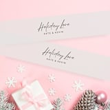 "Holiday Love Vellum BellyBands for 5 x 7 Holiday Cards (Set of 25)" - Belly Bands in clear by Caroline Russo