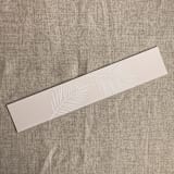 "Palm leaf cashmere belly band for 5x7 card | pack of 10" - Belly Bands in beige by Ivory Invitations