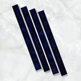"1" Navy Velvet Belly Bands For 5 x 7 Wedding Invitations (Set of 25)" - Belly Bands in blue by Caroline Russo