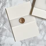 "Vellum Belly Band Wrap for Wedding Invitations (25 pack)" - Belly Bands in blue by Carley Zuercher