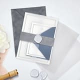 "Gray Velvet BellyBands for 5 x 7 Invitations (Set of 25)" - Belly Bands in gray by Caroline Russo