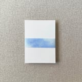 "Blue Watercolor Vellum Belly Band | For Petite 4.25x6" Invitations | Set of 10" - Belly Bands in blue by Cotton and Bow