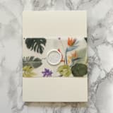 "Tropical Vellum Belly Band for Wedding Invitations 3" (25 Pack)" - Belly Bands in clear by Carley Zuercher