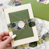 "Tropical Vellum Belly Band for Wedding Invitations 1.5" (25 pack)" - Belly Bands in clear by Carley Zuercher