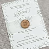 "Clear vellum belly bands for invitations | Set of 10" - Belly Bands in white by Maria Ferrer G.