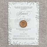 "Clear vellum belly bands for invitations | Set of 10" - Belly Bands in white by Maria Ferrer G.
