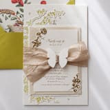 "Butterfly Reverie // Invitation Ribbon Wrap (Set of 10)" - Belly Bands in multicolorassorted-colors by Clover and Lamb