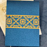 "Laser Cut Belly Band, Jenny Pattern in Antique Gold, Set of 25" - Belly Bands in gold by Artifacture