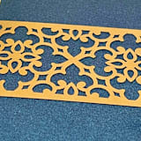 "Laser Cut Belly Band, Jenny Pattern in Antique Gold, Set of 25" - Belly Bands in gold by Artifacture