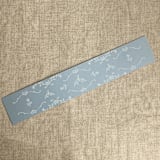 "grace floral steel blue belly band for 5x7 card | pack of 10" - Belly Bands in blue by Ivory Invitations