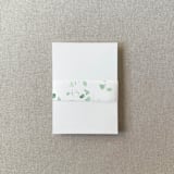 "Greenery Vellum Belly Band | For Petite 4.25x6" Invitations | Set of 10" - Belly Bands in green by Cotton and Bow