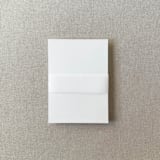 "Blank Vellum Belly Band | For Petite 4.25x6" Invitations | Set of 10" - Belly Bands in clear by Cotton and Bow