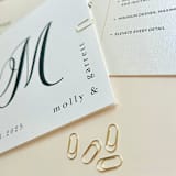"Petite Embellishment Clips | Petite Oval | 30 Micro Clips" - Belly Bands in gold by Prêt-à-PartyNY