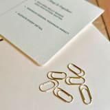 "Petite Embellishment Clips | Petite Oval | 30 Micro Clips" - Belly Bands in gold by Prêt-à-PartyNY