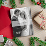 "Happy Holidays Vellum Belly Bands for 5 x 7 Cards (Set of 25)" - Belly Bands in white by Caroline Russo