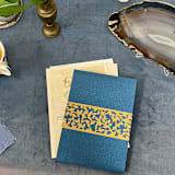 "Laser Cut Belly Band - Antique Gold - Emory Pattern - pack of 25" - Belly Bands in gold by Artifacture