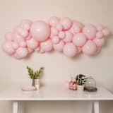 "Monochrome Pink THICK Balloon Garland Kit (4-6 feet)" - Balloons in pink by Balloon and Bash