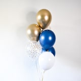 "Navy Blue Balloon Bouquet" - Balloons in blue by Balloon and Bash