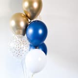 "Navy Blue Balloon Bouquet" - Balloons in blue by Balloon and Bash