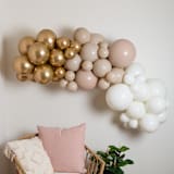 "Champagne THICK Balloon Garland Kit (8-10 feet)" - Balloons in beige by Balloon and Bash