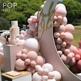 "Jhene Balloon Garland Premium Kit (8-10ft)" - Balloons in pink by PopFestCo